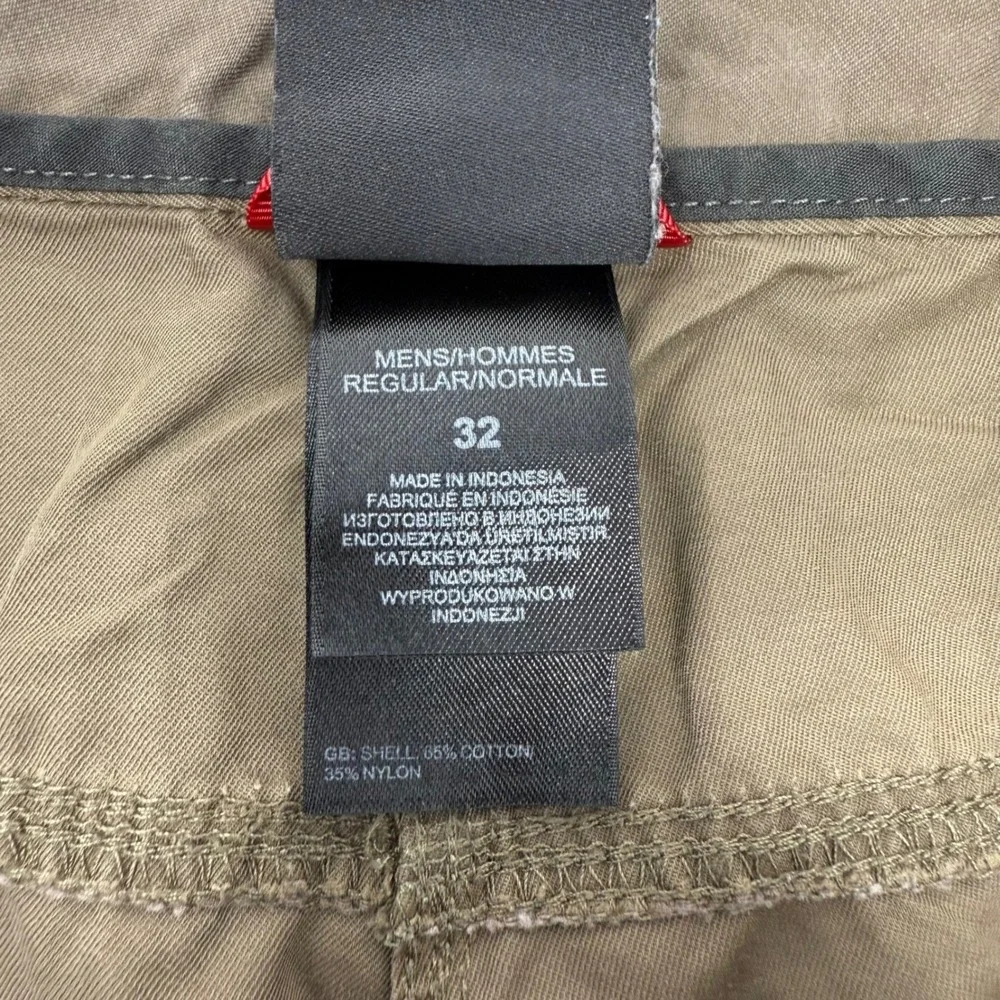 The North Face Mens Size 32 Brown Hiking Shorts Regular Fit Cotton Nylon Utility